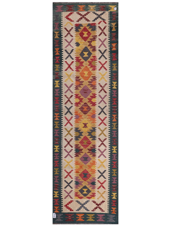 Maimana Afghanistan Kilim Runner - 294 x 89 cm