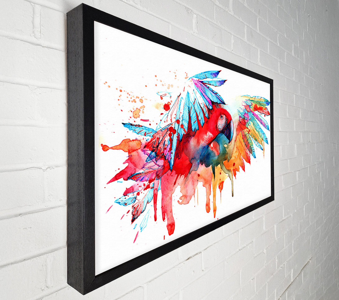  A Canvas Print of Colourful Parrot Canvas Print