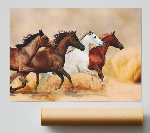 Horse Stampede Poster
