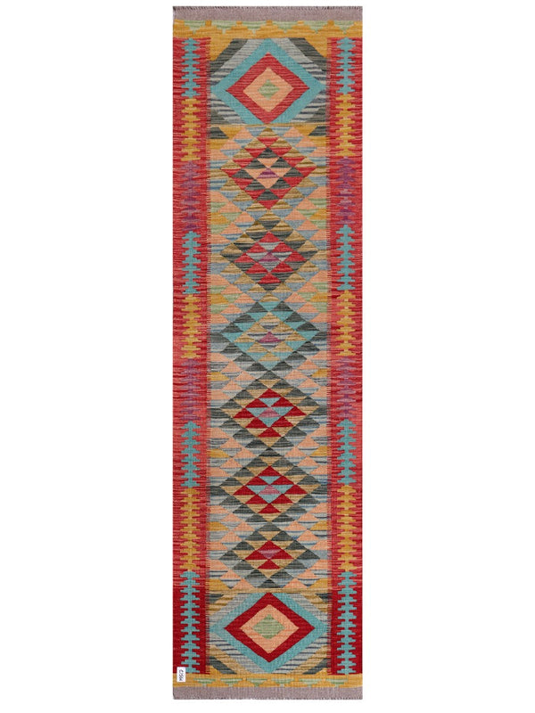Maimana Afghanistan Kilim Runner - 291 x 81 cm