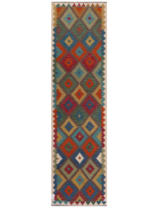 Maimana Afghanistan Kilim Runner - 293 x 81 cm