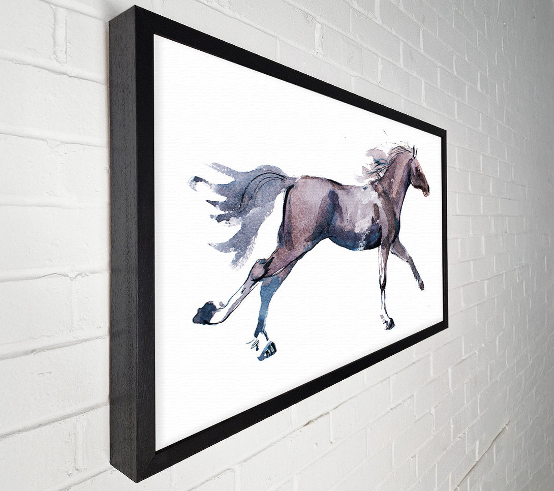  A Canvas Print of Trotting Horse Canvas Art