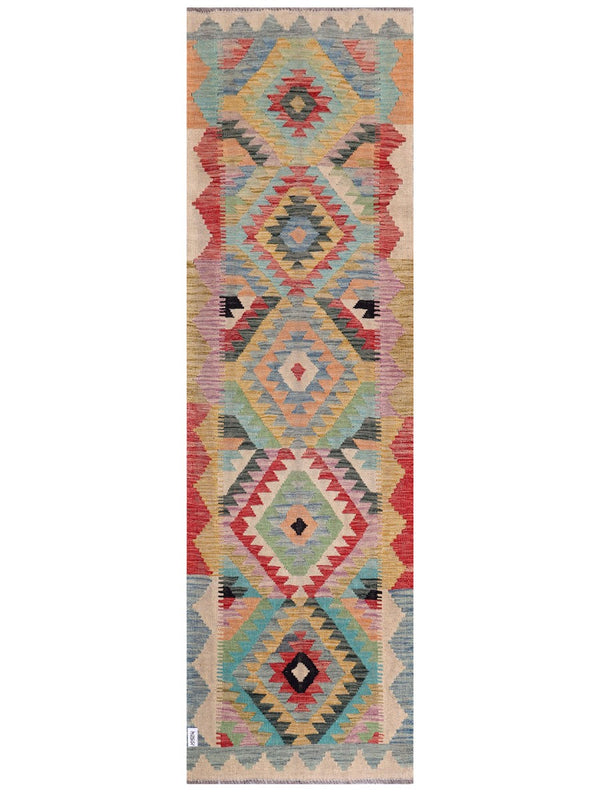 Maimana Afghanistan Kilim Runner - 286 x 85 cm