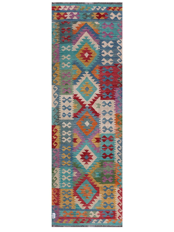 Maimana Afghanistan Kilim Runner - 287 x 95 cm