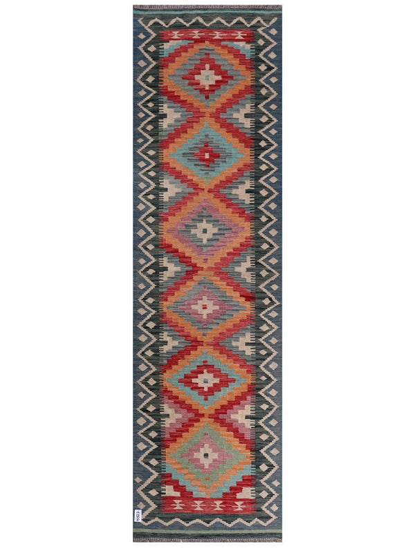 Maimana Afghanistan Kilim Runner - 290 x 82 cm