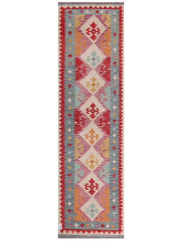Maimana Afghanistan Kilim Runner - 299 x 85 cm