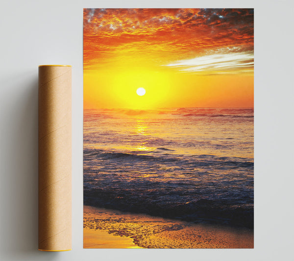 Orange Cloud Sunset Print