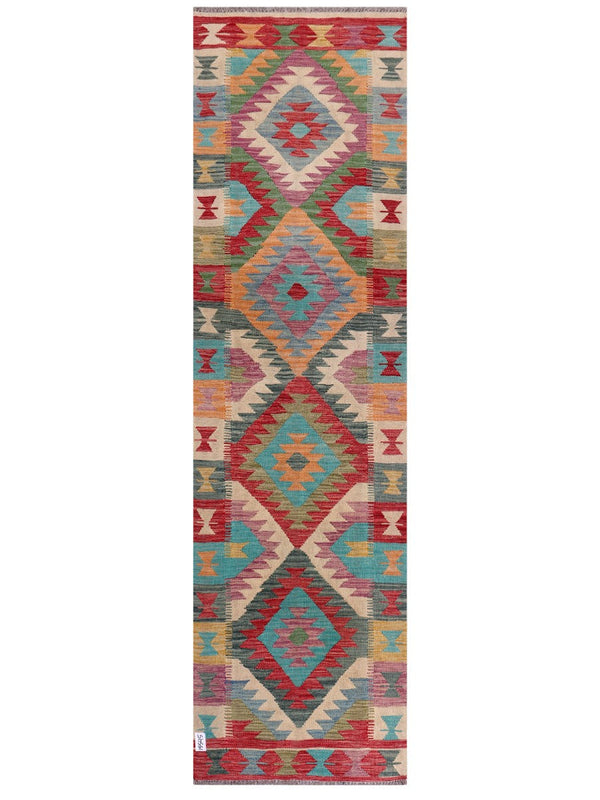 Maimana Afghanistan Kilim Runner - 293 x 82 cm