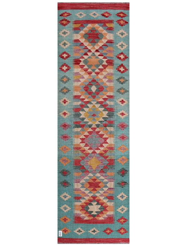 Maimana Afghanistan Kilim Runner - 284 x 86 cm