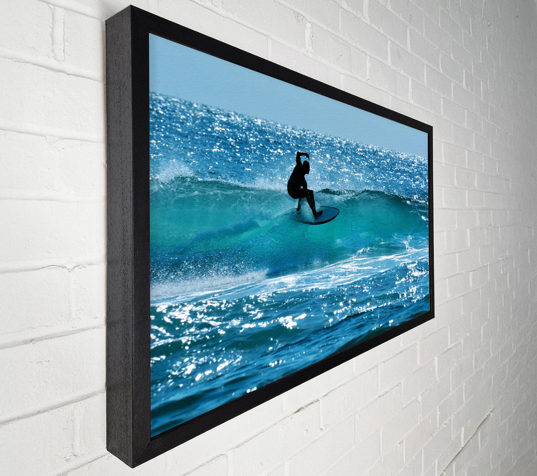  A Canvas Print of California Surfer Canvas Print