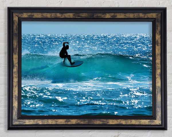 California Surfer Framed Print