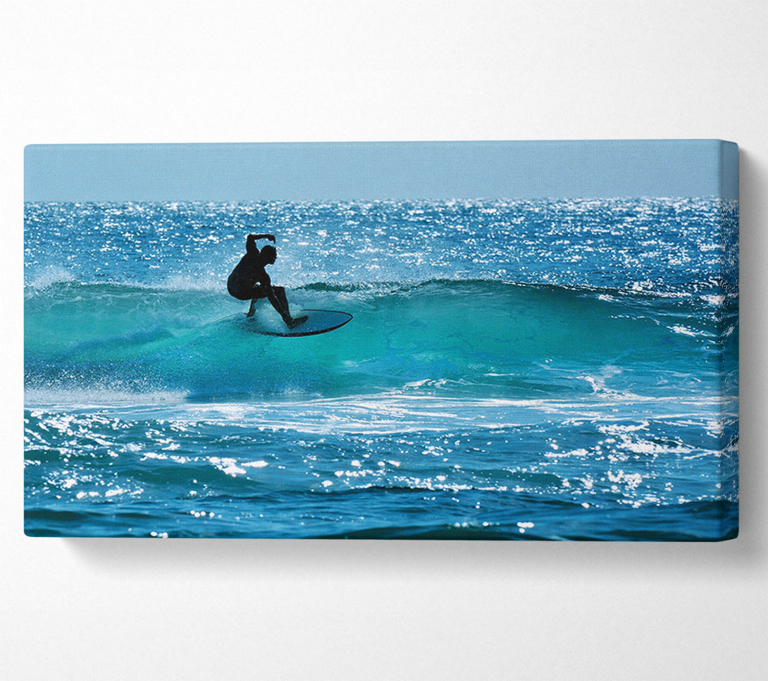  A Canvas Print of California Surfer Canvas Print