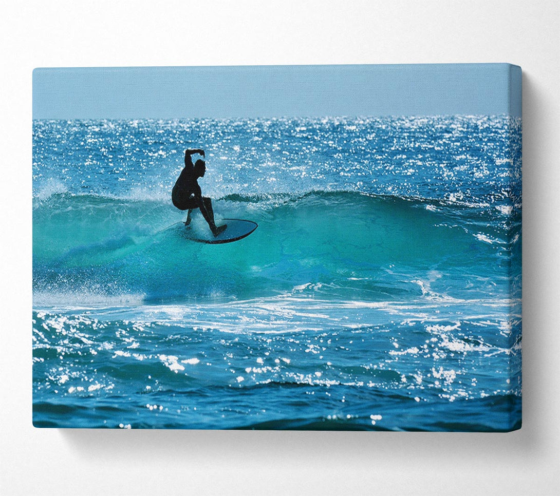  A Canvas Print of California Surfer Canvas Print