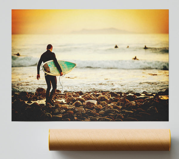 Early Morning Surf Giclee Print