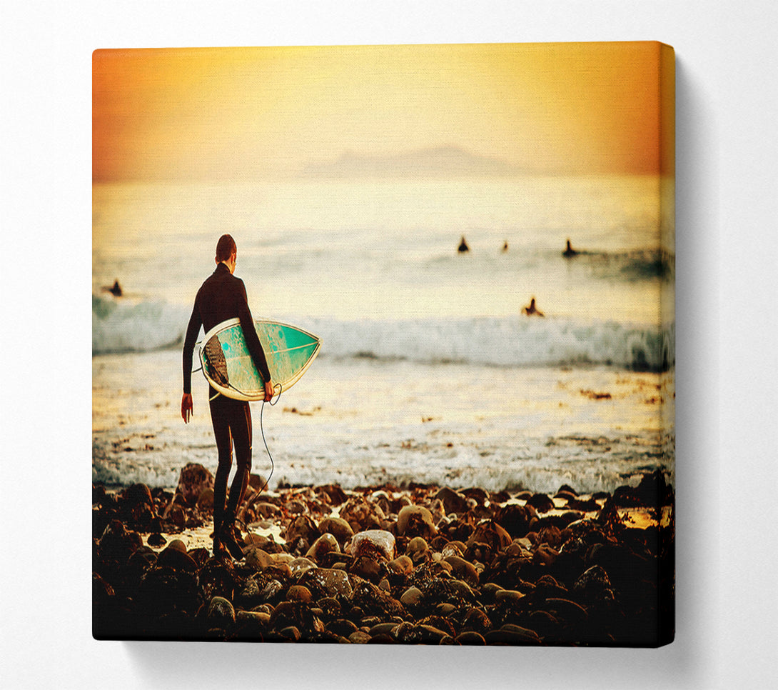  A Canvas Print of Early Morning Surf Canvas Art