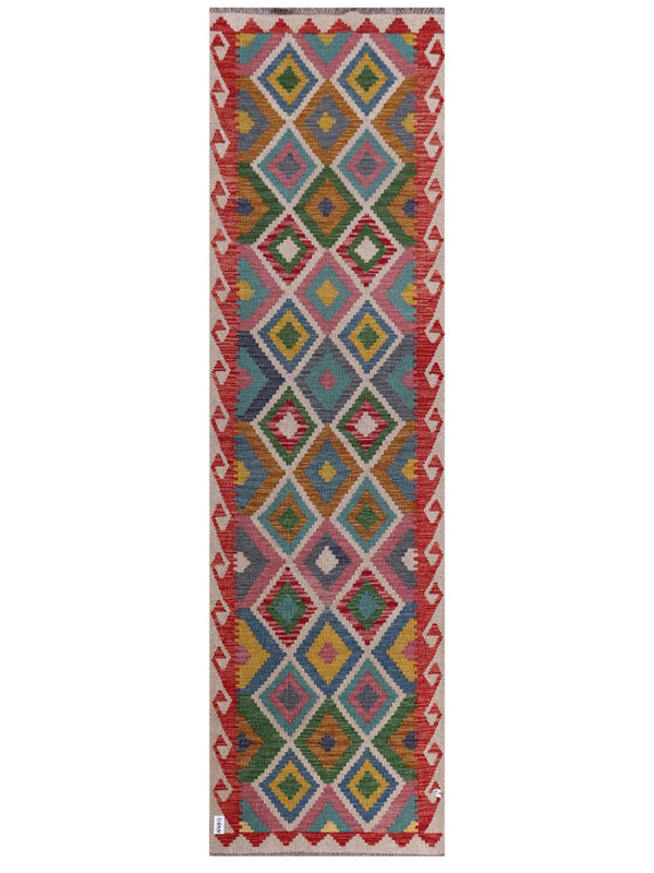 Maimana Afghanistan Kilim Runner - 290 x 82 cm