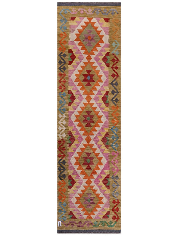 Maimana Afghanistan Kilim Runner - 298 x 84 cm