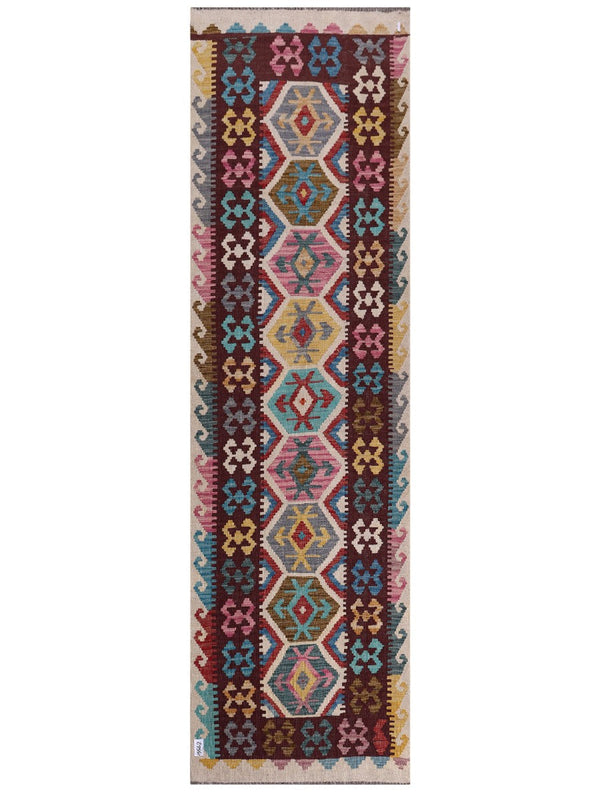 Maimana Afghanistan Kilim Runner - 295 x 85 cm