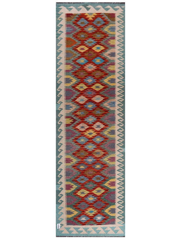 Maimana Afghanistan Kilim Runner - 296 x 89 cm
