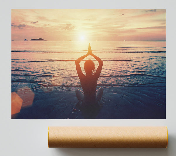 Early Morning Yoga Print