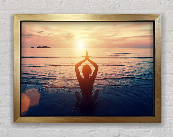 Yoga am frühen Morgen