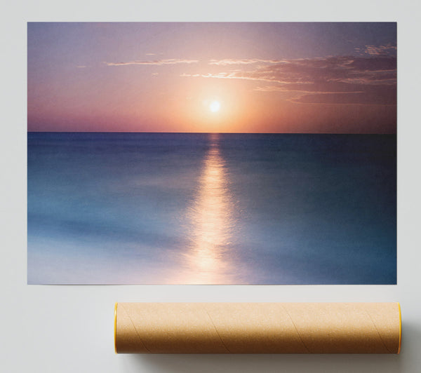 Tranquil Ocean Sun Giclee Print
