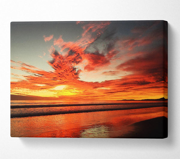 Red Sky At Night Canvas Print