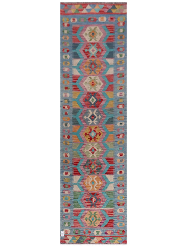 Maimana Afghanistan Kilim Runner - 283 x 79 cm