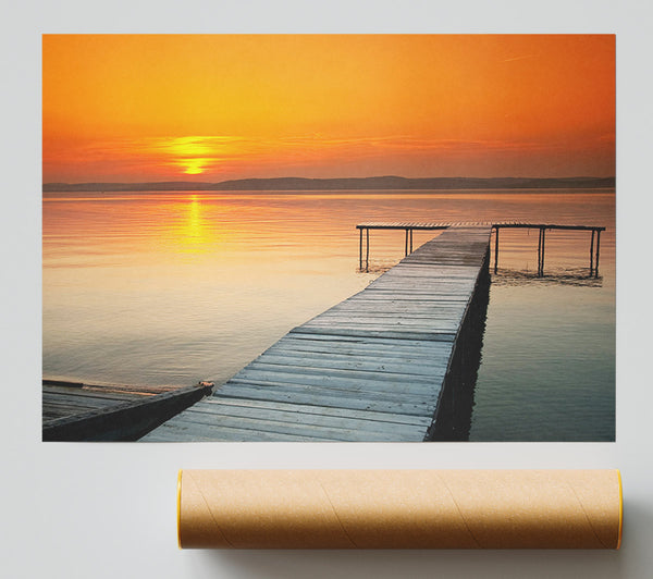 Boardwalk Sunset Giclee Print