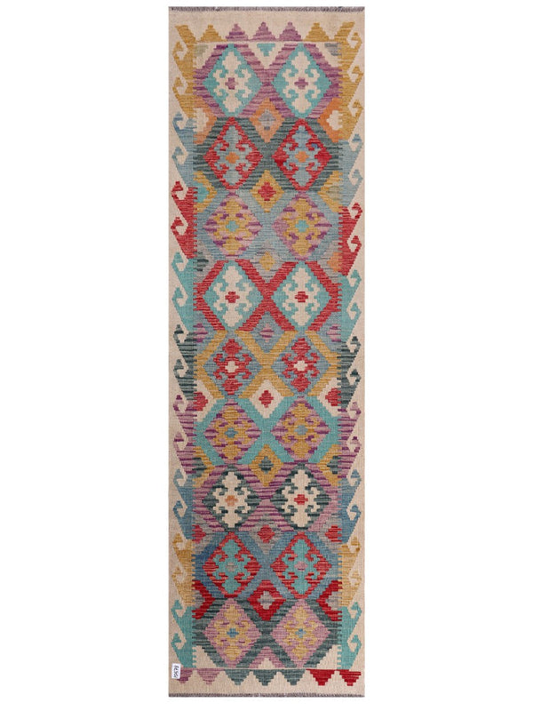 Maimana Afghanistan Kilim Runner - 290 x 84 cm