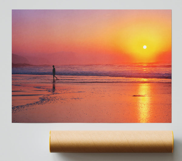 Strolling In Paradise Giclee Print