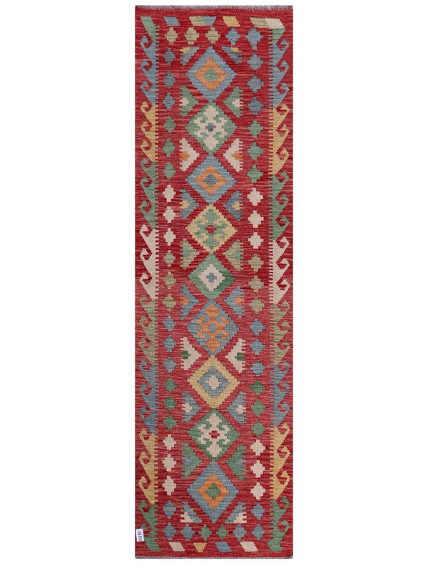 Maimana Afghanistan Kilim Runner - 289 x 84 cm