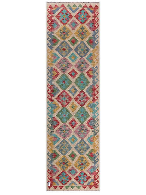 Maimana Afghanistan Kilim Runner - 295 x 84 cm