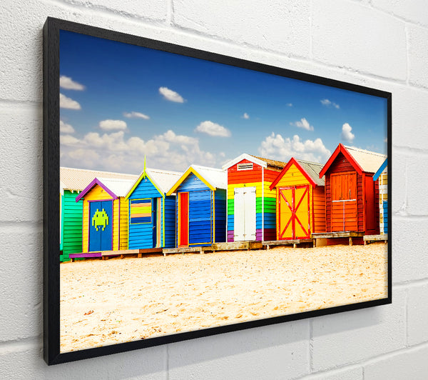 Colourful Beach Huts