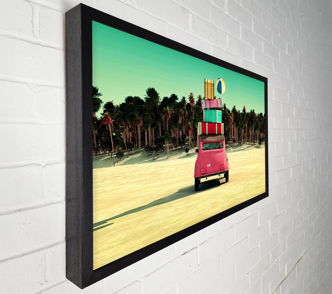  A Canvas Print of Packed To Go To The Beach Canvas Wall Art