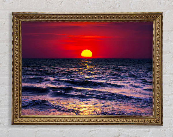 Golden Sunset Ocean