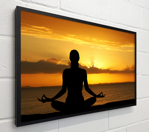 Meditating Sunset Glow