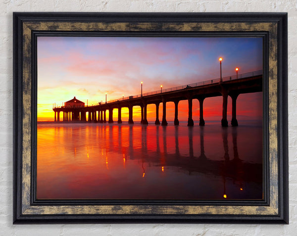 Pier Delight Framed Print