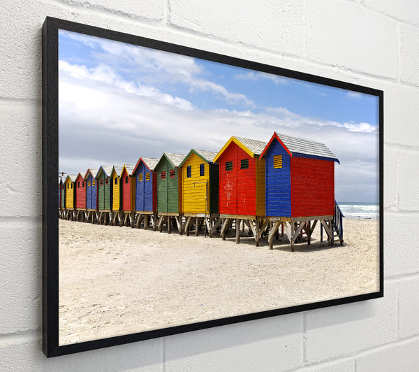 Row Of Beach Huts