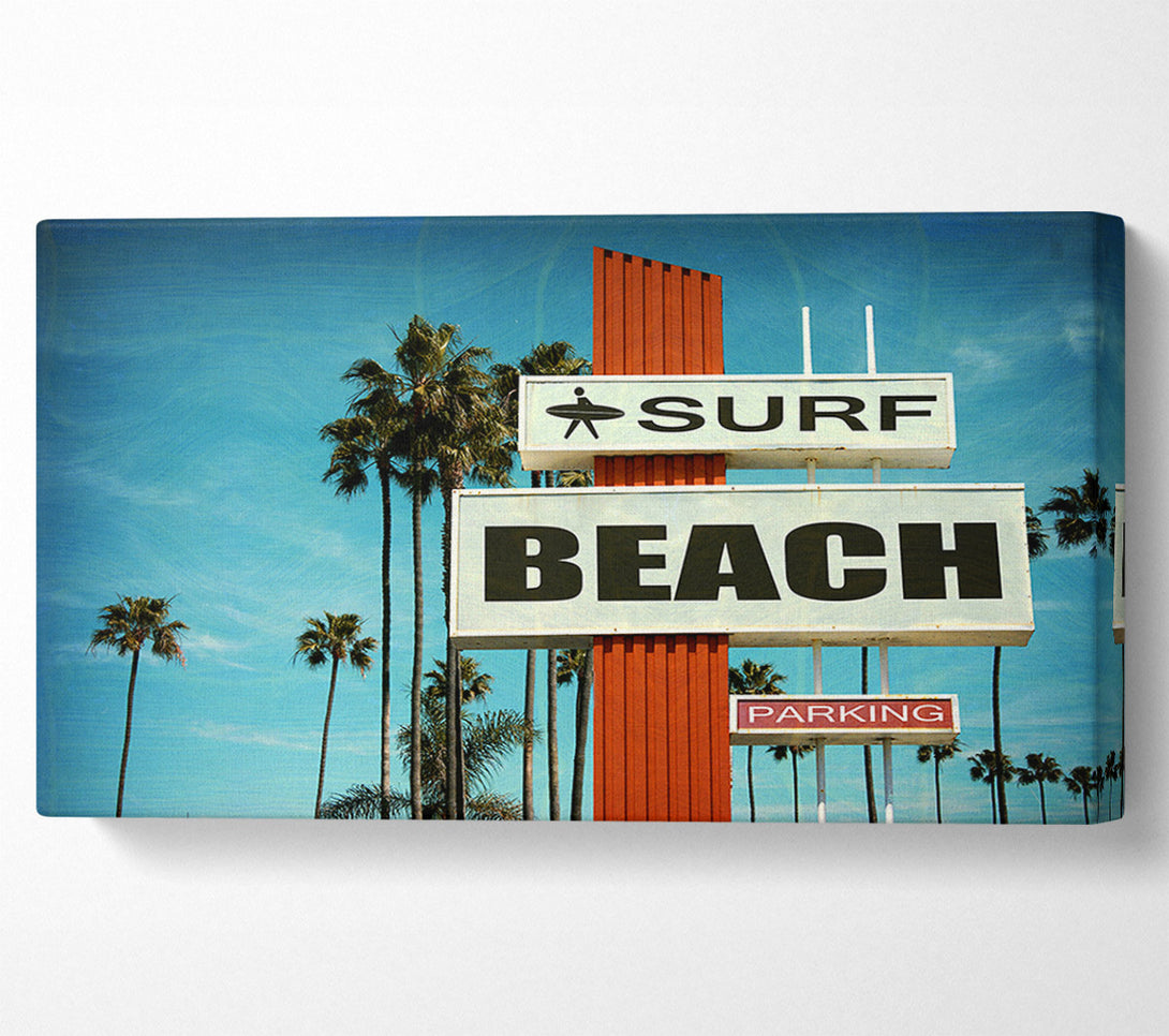  A Canvas Print of Retro Surf Canvas Art