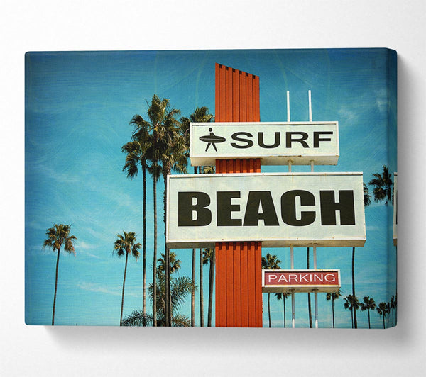  A Canvas Print of Retro Surf Canvas Art
