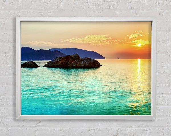 Monuments Of The Ocean Framed Print
