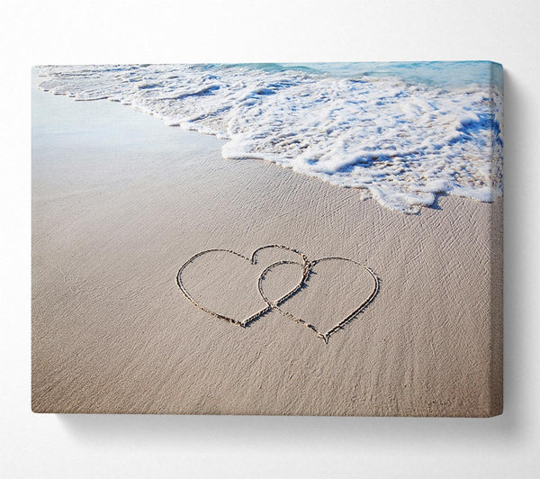  A Canvas Print of Two Hearts As One Canvas Print