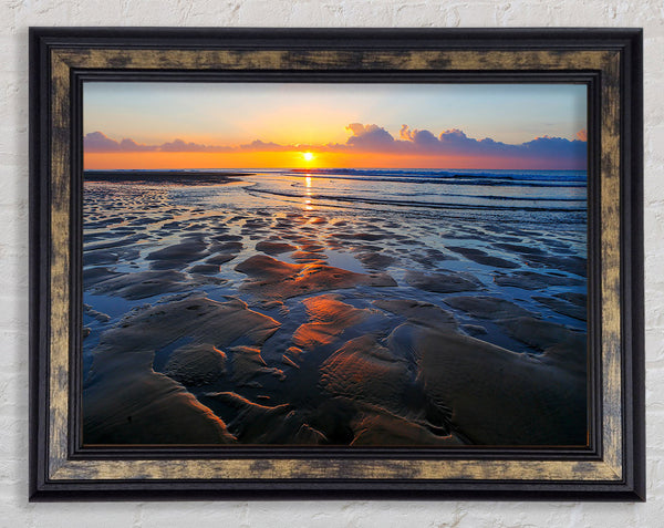 Sun Beam Sands Framed Print