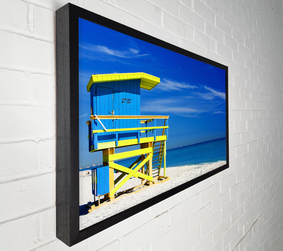  A Canvas Print of Life Guard Hut Canvas Art