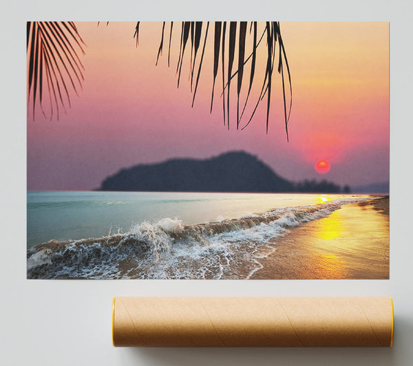 Movement Of The Glistening Sunset Poster