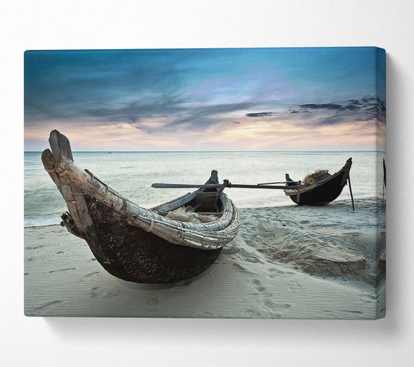  A Canvas Print of Fishing Boat At Dusk Canvas Wall Art