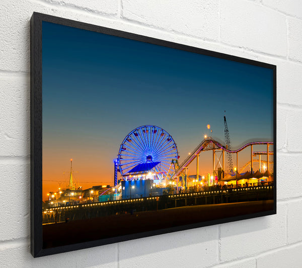 Santa Monica Pier At Dusk