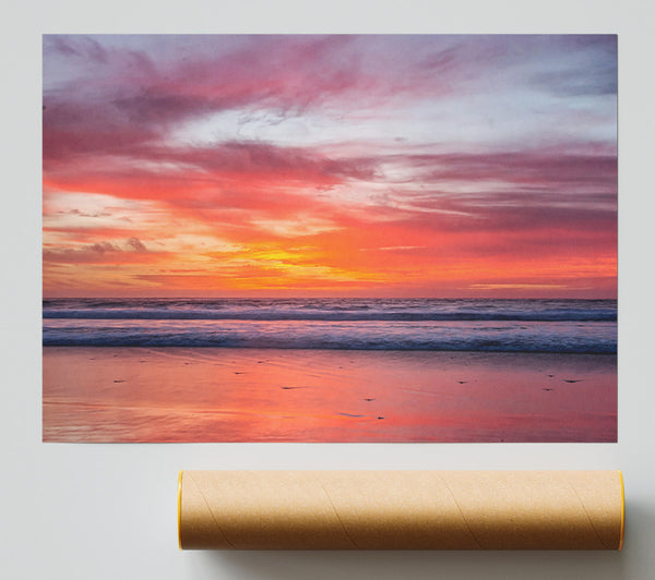 Sunset Ocean Giclee Print