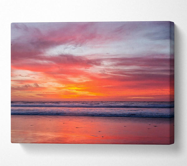  A Canvas Print of Sunset Ocean Canvas Art